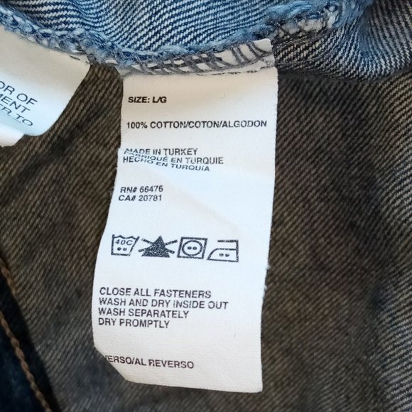 Tommy Hilfiger Jacket size Large Denim Boy or Girl Great Condition Cotton - Picture 9 of 10